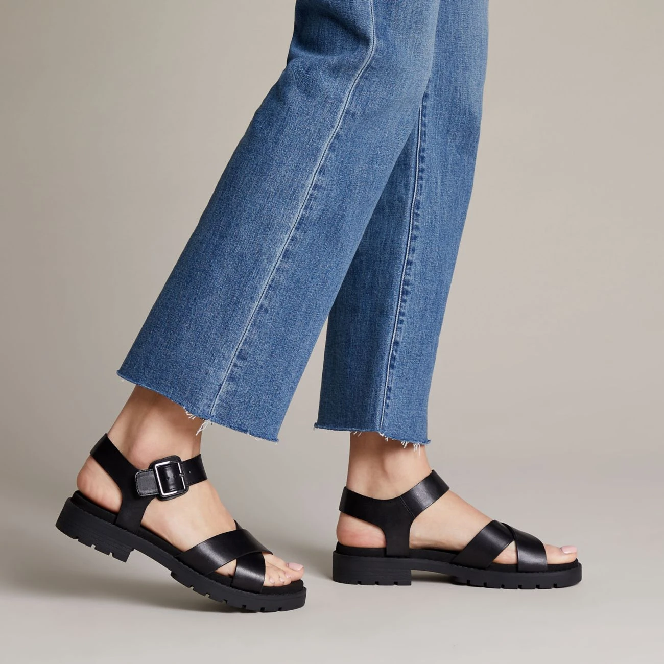 Clarks Orinoco Strap Black Leather 4 Clarks Orinoco Strap Black Leather - Image 2