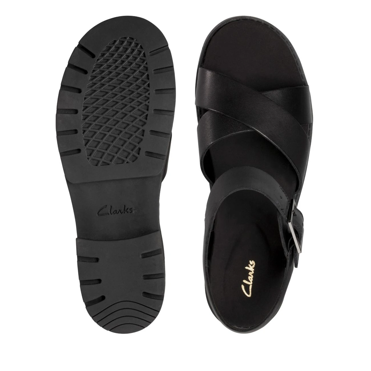 Clarks Orinoco Strap Black Leather 10 Clarks Orinoco Strap Black Leather - Image 8