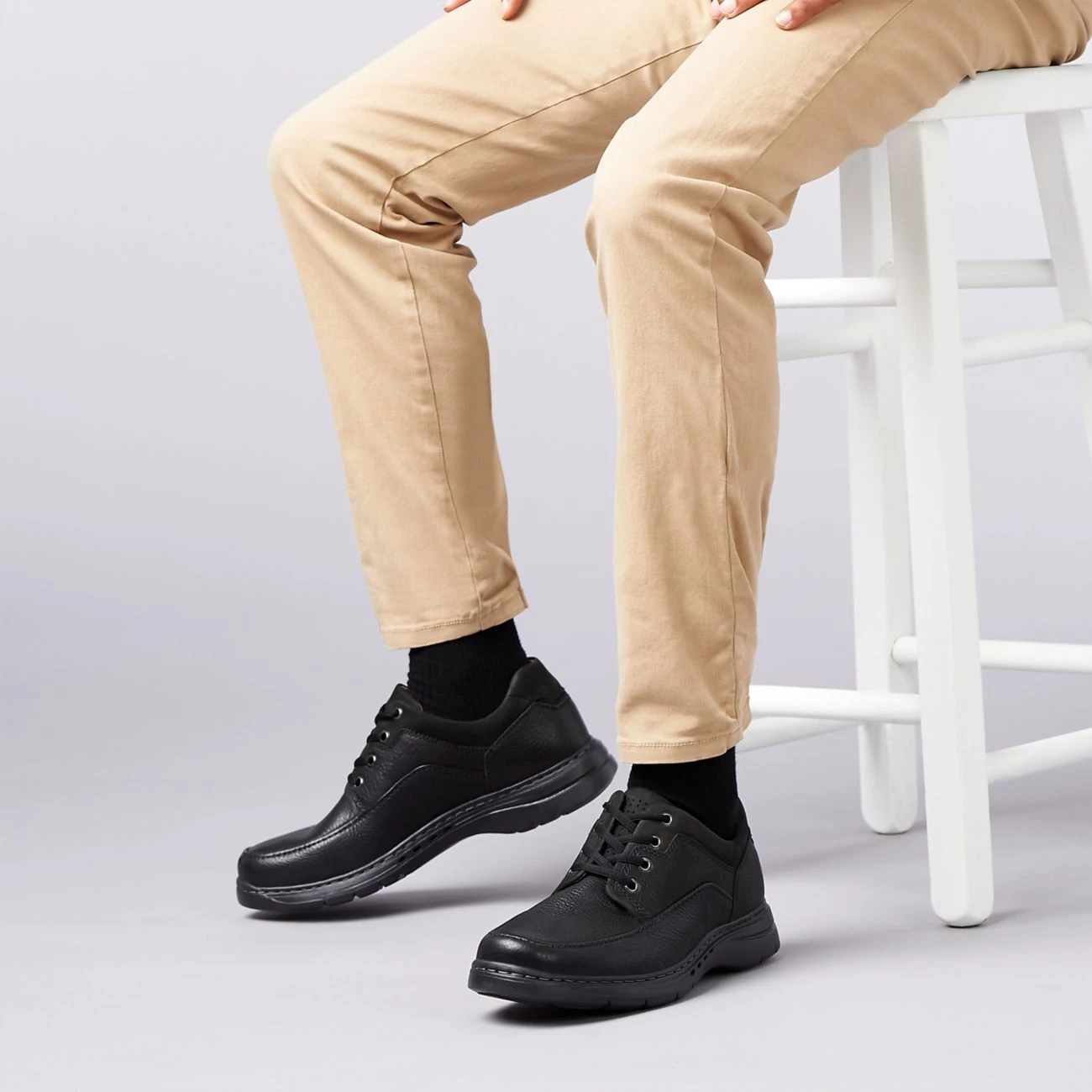 Clarks Un Brawley Lace Black Leather 4 Clarks Un Brawley Lace Black Leather - Image 2