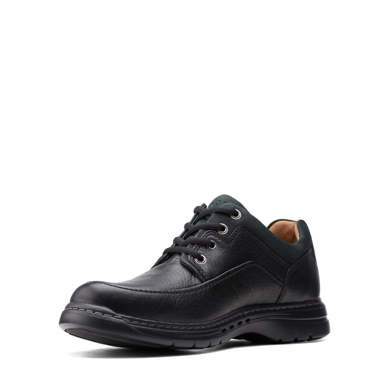 Clarks Un Brawley Lace Black Leather 7 Clarks Un Brawley Lace Black Leather - Image 5