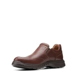 Clarks Un Brawley Step Mahogany Leather 12 Clarks Un Brawley Step Mahogany Leather -Clarks 26151784 W 4