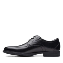 Clarks Whiddon Pace Black Leather -Clarks 26152909 W 5