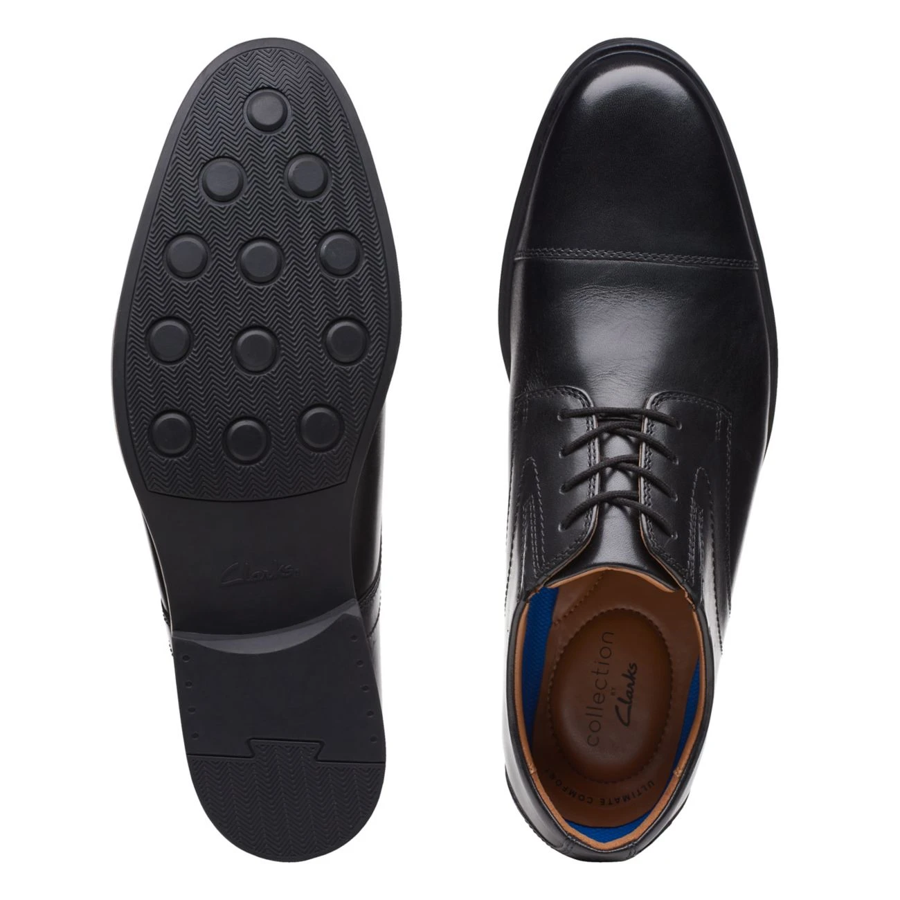 Clarks Whiddon Cap Black Leather 10 Clarks Whiddon Cap Black Leather - Image 8