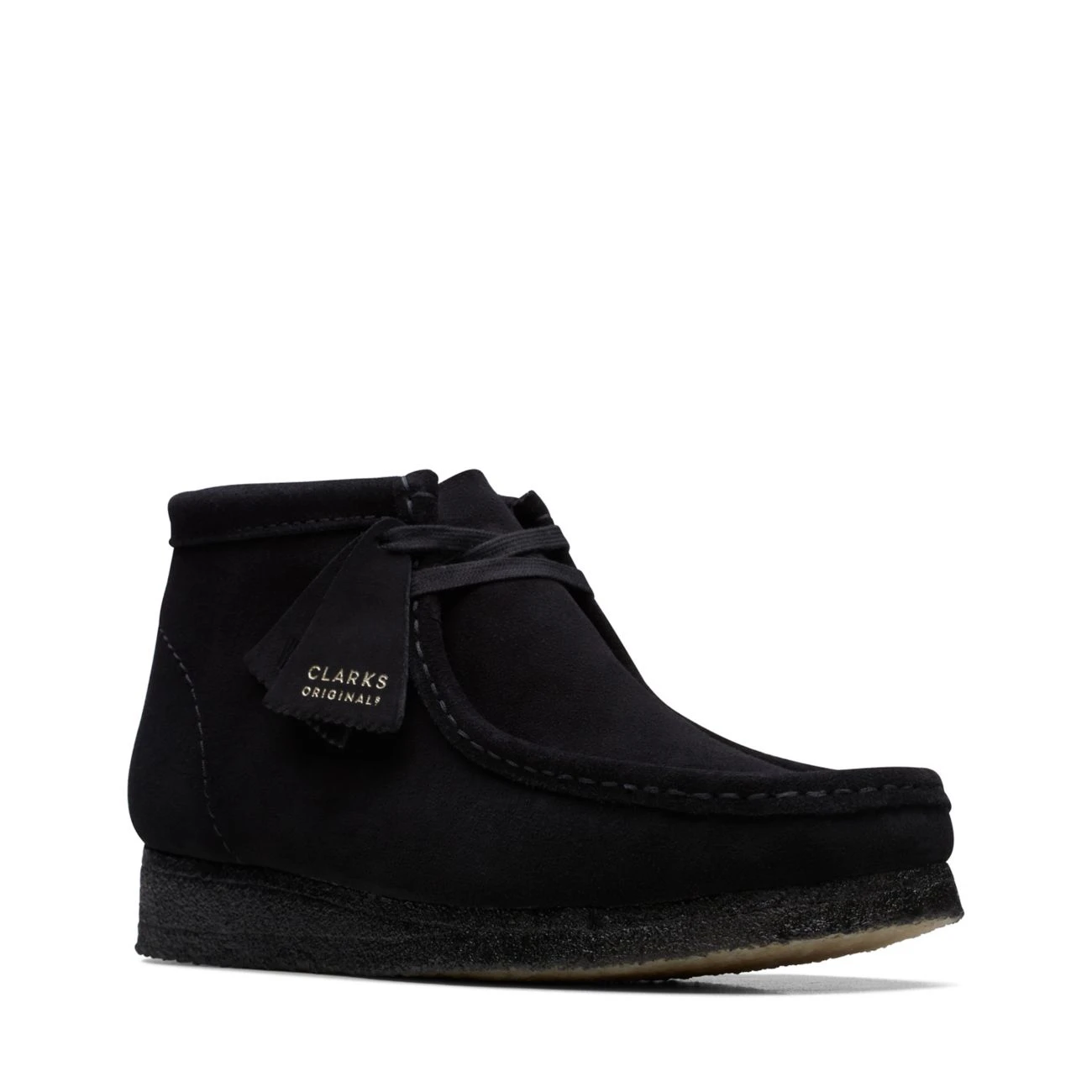 Clarks Wallabee Boot Black Suede 4 Clarks Wallabee Boot Black Suede - Image 2
