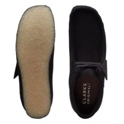Clarks Wallabee Boot Black Suede 16 Clarks Wallabee Boot Black Suede -Clarks 26155517 W 7