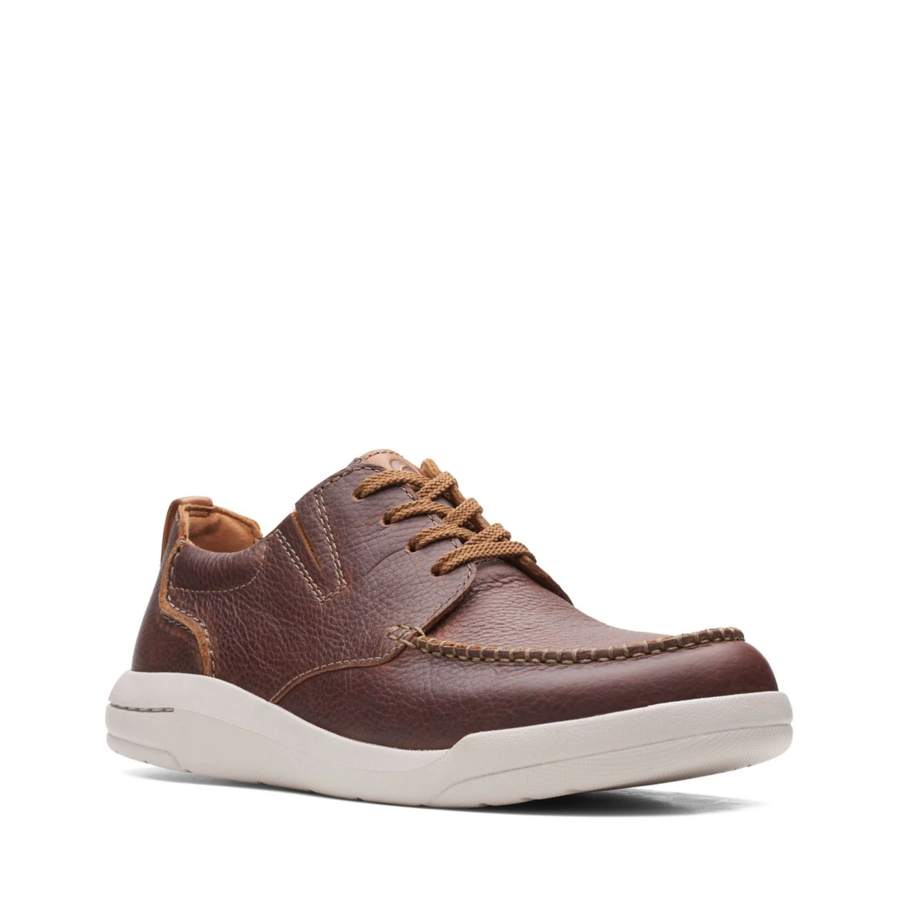 Clarks Driftway Low Dark Tan Leather 4 Clarks Driftway Low Dark Tan Leather - Image 2