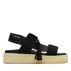 Clarks Crepe Sandal Black Combination