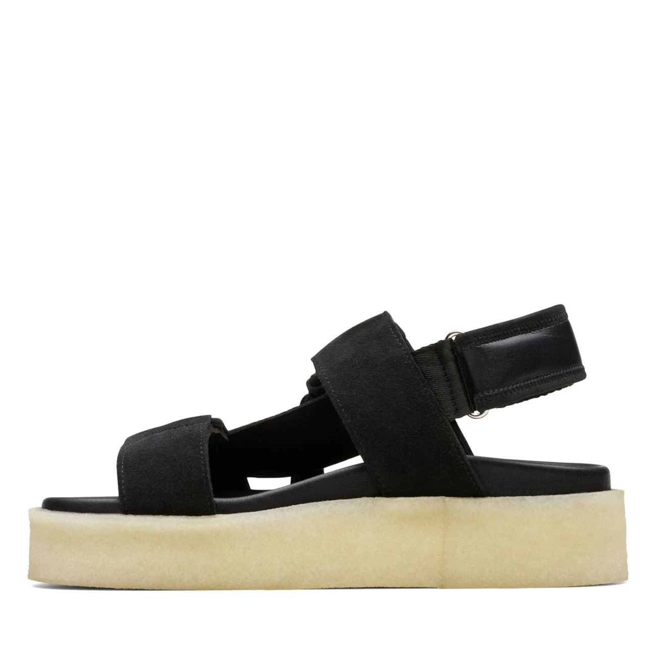 Clarks Crepe Sandal Black Combination 7 Clarks Crepe Sandal Black Combination - Image 5