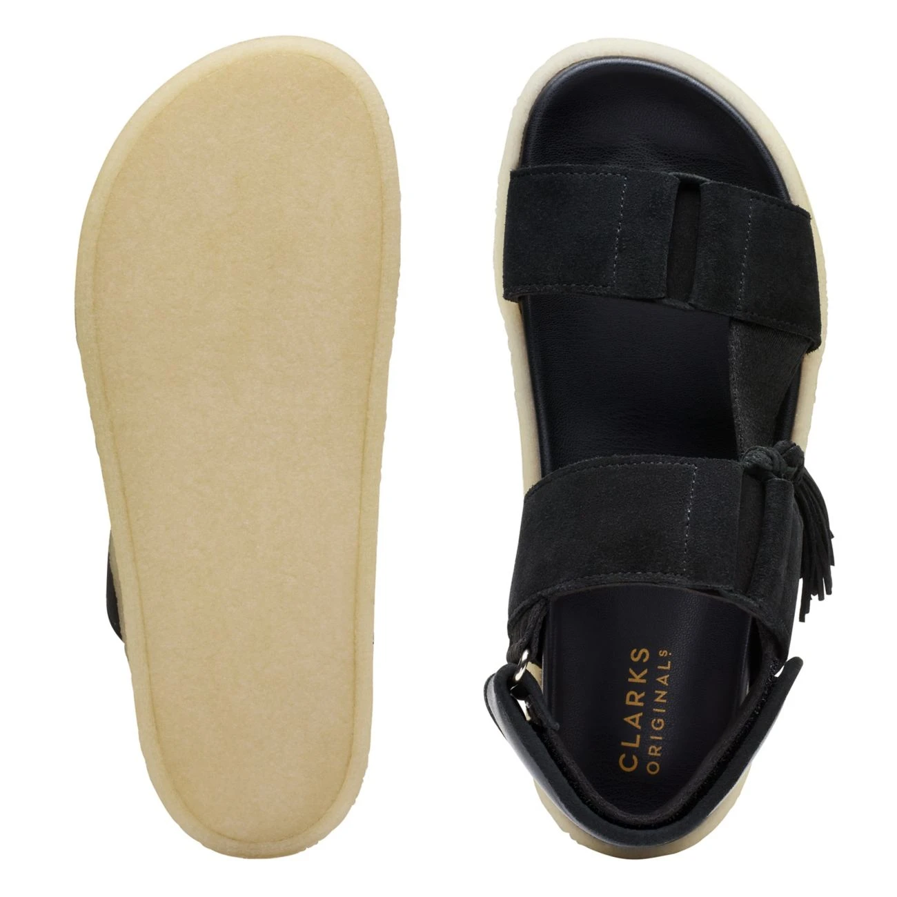 Clarks Crepe Sandal Black Combination 9 Clarks Crepe Sandal Black Combination - Image 7