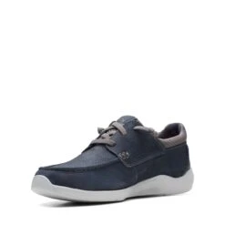 Clarks Gorwin Moc Navy Nubuck 12 Clarks Gorwin Moc Navy Nubuck -Clarks 26164694 W 4