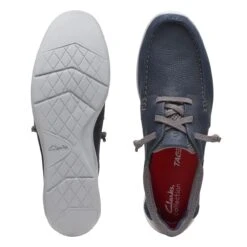 Clarks Gorwin Moc Navy Nubuck 15 Clarks Gorwin Moc Navy Nubuck -Clarks 26164694 W 7