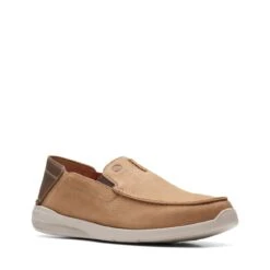 Clarks Gorwin Step Dark Sand Nubuck 10 Clarks Gorwin Step Dark Sand Nubuck -Clarks 26164700 W 2