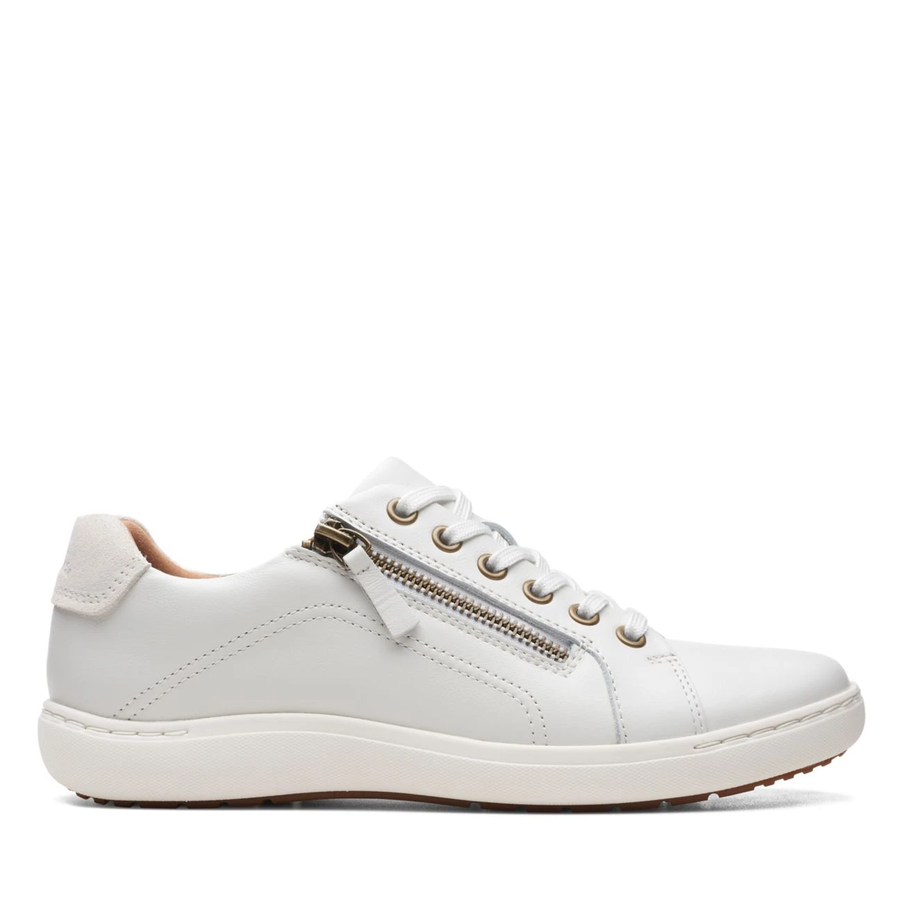 Clarks Nalle Lace White Leather 3 Clarks Nalle Lace White Leather