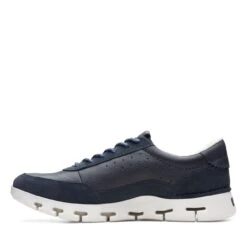Clarks Nature X One Navy Combination 21 Clarks Nature X One Navy Combination -Clarks 26165998 W 5