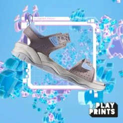 Clarks Clowder Print Kid Grey/Pink 15 Clarks Clowder Print Kid Grey/Pink -Clarks 26166107 W 12