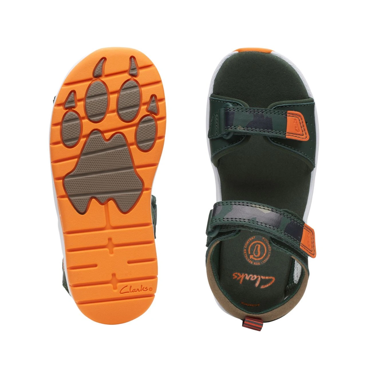 Clarks Clowder Print Kid Khaki Combi 11 Clarks Clowder Print Kid Khaki Combi - Image 9