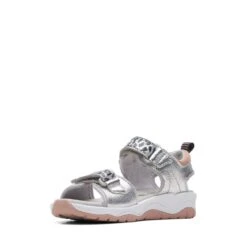 Clarks Clowder Print Kid Silver 12 Clarks Clowder Print Kid Silver -Clarks 26166127 W 4