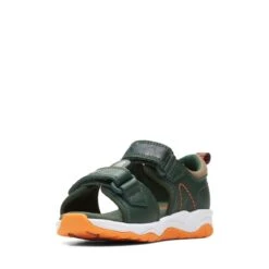 Clarks Clowder Print Toddler Khaki Combi -Clarks 26166136 W 4