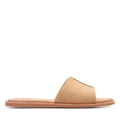 Clarks Karsea Mule Light Tan Suede