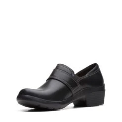 Clarks Angie Poppy Black Leather 12 Clarks Angie Poppy Black Leather -Clarks 26167641 W 4