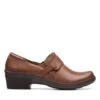 Clarks Angie Poppy Dark Tan Leather 1 Clarks Angie Poppy Dark Tan Leather -Clarks 26167642 W 1