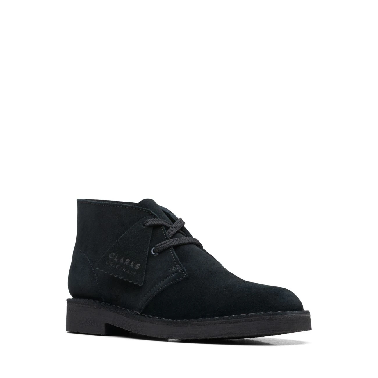 Clarks Desert Boot Older Black Suede 4 Clarks Desert Boot Older Black Suede - Image 2