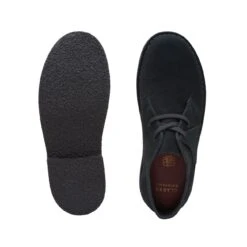 Clarks Desert Boot Older Black Suede 15 Clarks Desert Boot Older Black Suede -Clarks 26168039 W 7