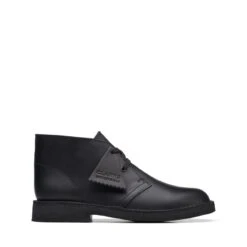 Clarks Desert Boot Older Black Leather