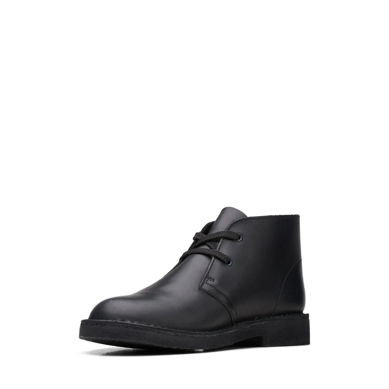 Clarks Desert Boot Older Black Leather 6 Clarks Desert Boot Older Black Leather - Image 4