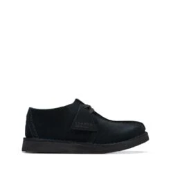 Clarks Desert Trek Older Black Suede