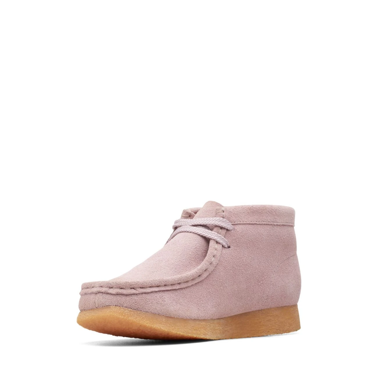 Clarks Wallabee Boot Older Pink 6 Clarks Wallabee Boot Older Pink - Image 4