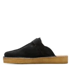Clarks Trek Mule Black Suede Warmlined 13 Clarks Trek Mule Black Suede Warmlined -Clarks 26168577 W 5