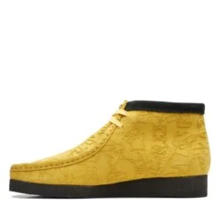 Clarks Wallabee Boot Yellow Embossed 14 Clarks Wallabee Boot Yellow Embossed -Clarks 26168638 W 5