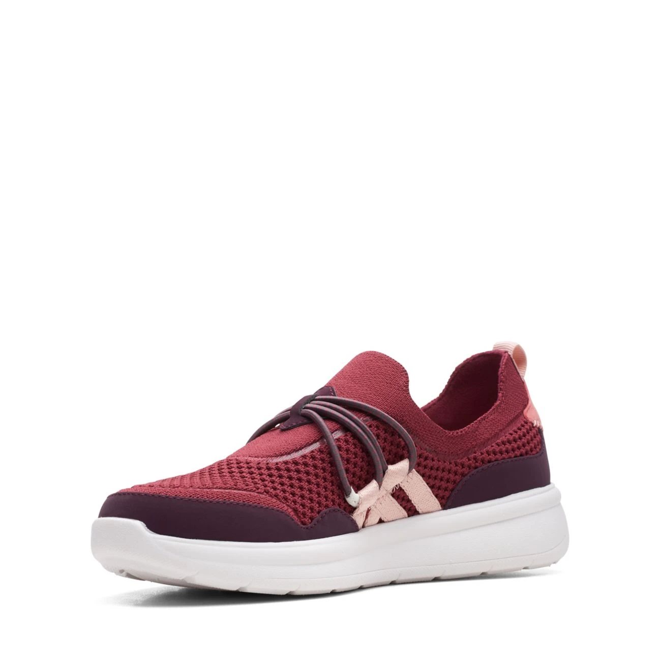 Clarks Ezera Run Burgundy Combi 6 Clarks Ezera Run Burgundy Combi - Image 4