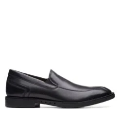 Clarks Un Hugh Step Black Leather