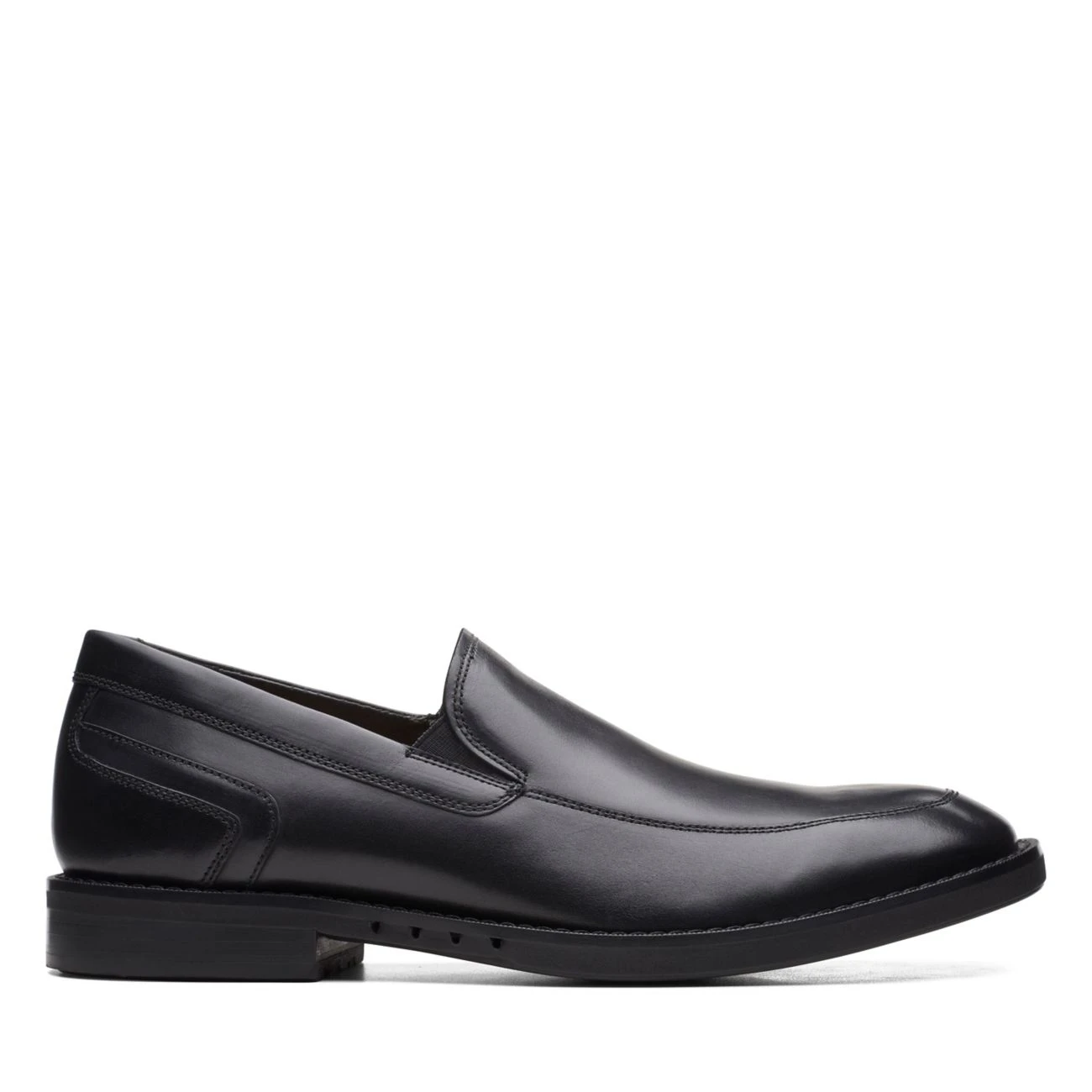 Clarks Un Hugh Step Black Leather 3 Clarks Un Hugh Step Black Leather