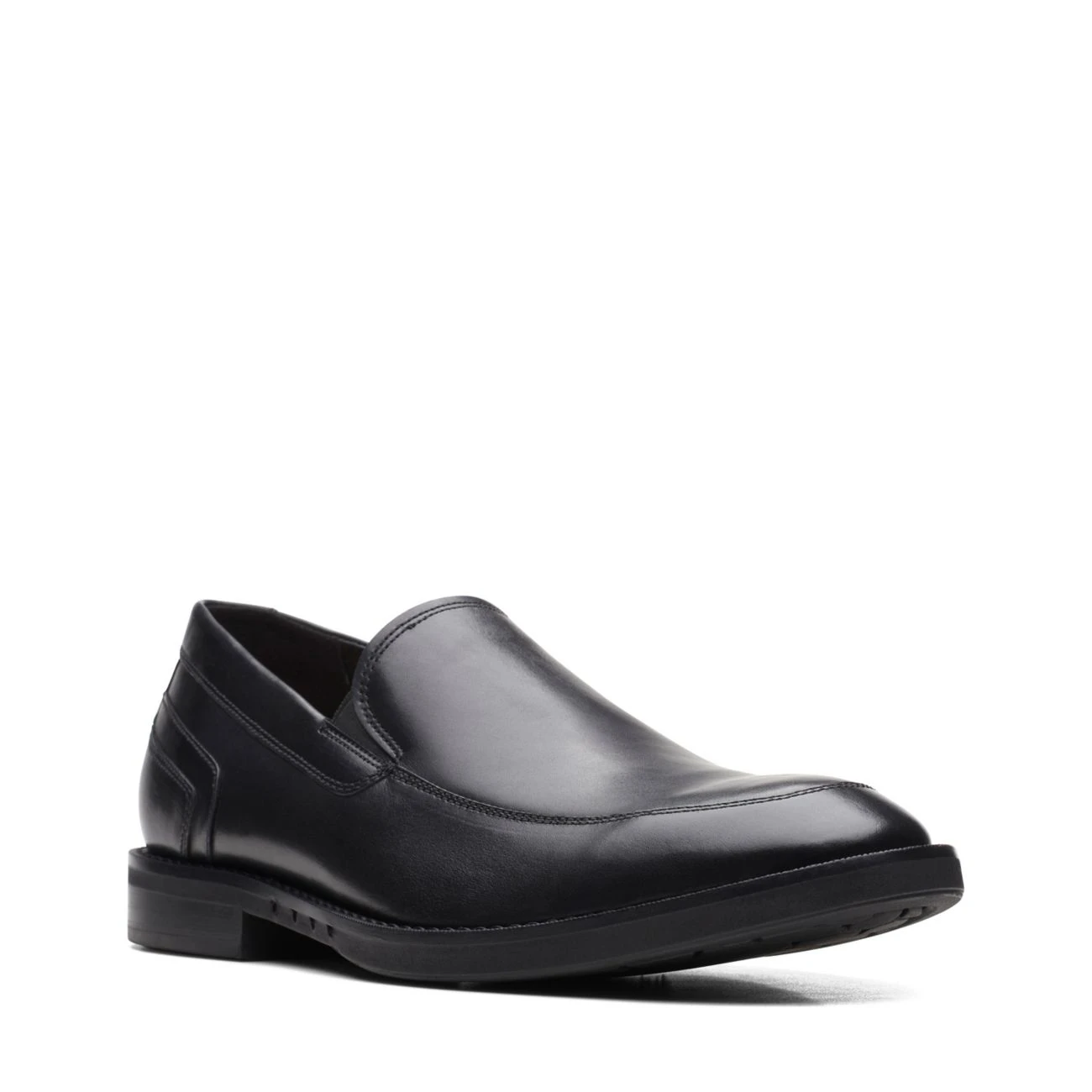 Clarks Un Hugh Step Black Leather 4 Clarks Un Hugh Step Black Leather - Image 2