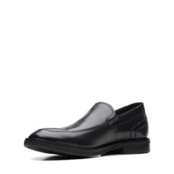 Clarks Un Hugh Step Black Leather 12 Clarks Un Hugh Step Black Leather -Clarks 26169021 W 4