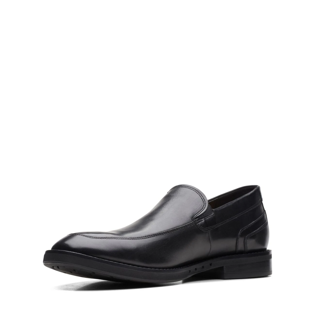 Clarks Un Hugh Step Black Leather 6 Clarks Un Hugh Step Black Leather - Image 4