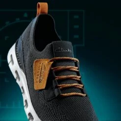 Clarks Nature X Lo Black Knit -Clarks 26169143 W 13