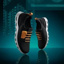 Clarks Nature X Lo Black Knit -Clarks 26169143 W 16