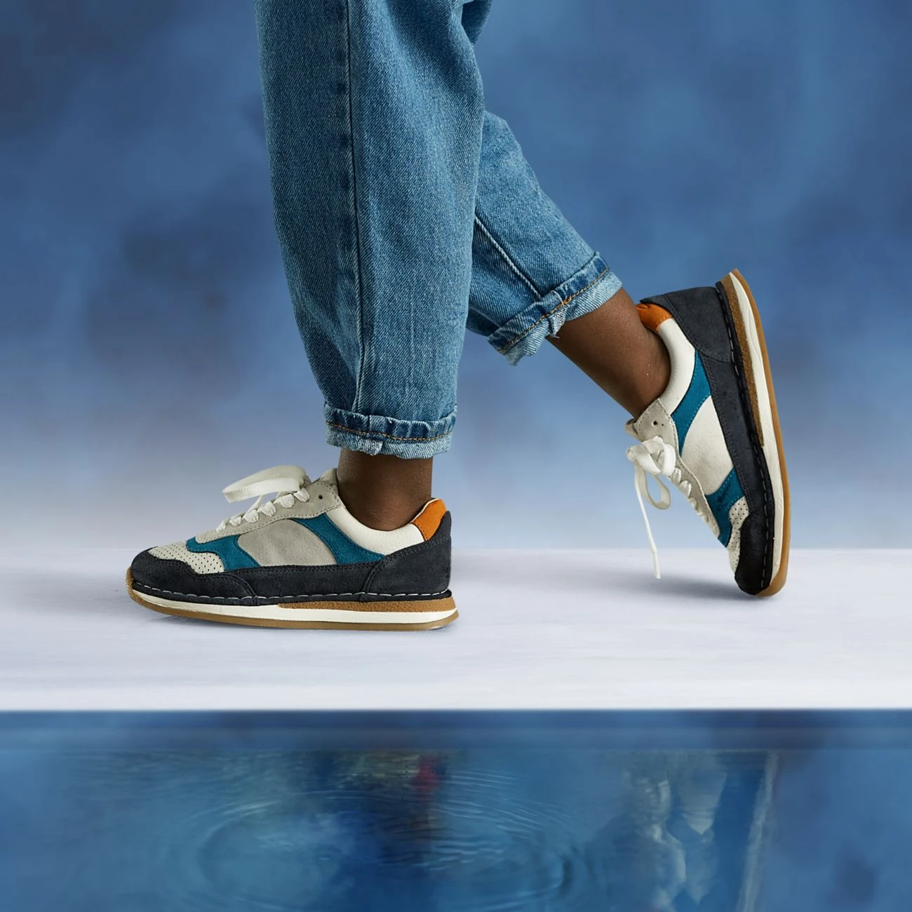 Clarks Craft Run Tor Kid Navy Combination 4 Clarks Craft Run Tor Kid Navy Combination - Image 2