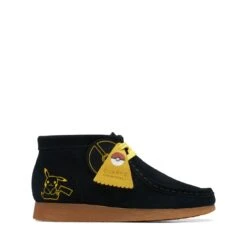 Clarks Wallabee Mist Older Black Print