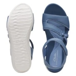 Clarks Glide Hi Shore Denim Blue 15 Clarks Glide Hi Shore Denim Blue -Clarks 26169742 W 7