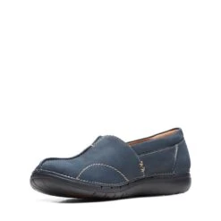 Clarks Un Loop Stride Navy Nubuck -Clarks 26169795 W 4