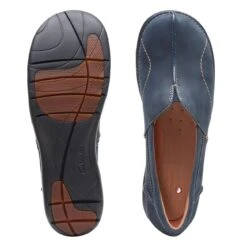 Clarks Un Loop Stride Navy Nubuck -Clarks 26169795 W 7