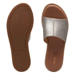 Clarks Karsea Mule Silver Metallic 15 Clarks Karsea Mule Silver Metallic -Clarks 26170054 W 7