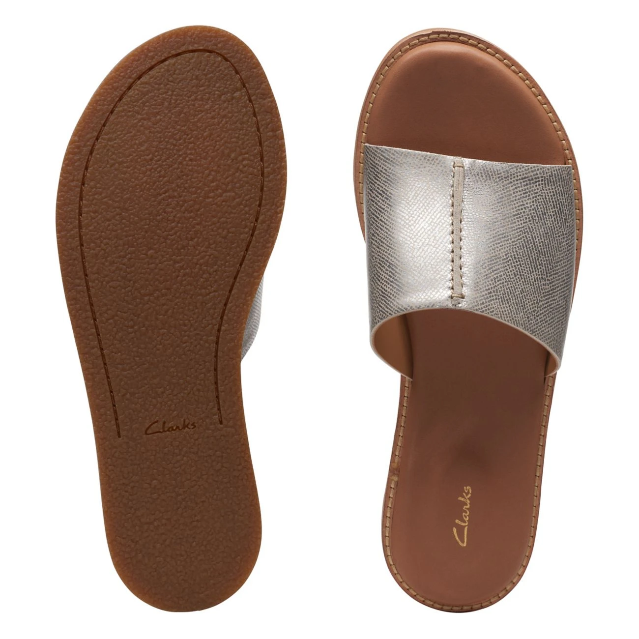 Clarks Karsea Mule Silver Metallic 9 Clarks Karsea Mule Silver Metallic - Image 7