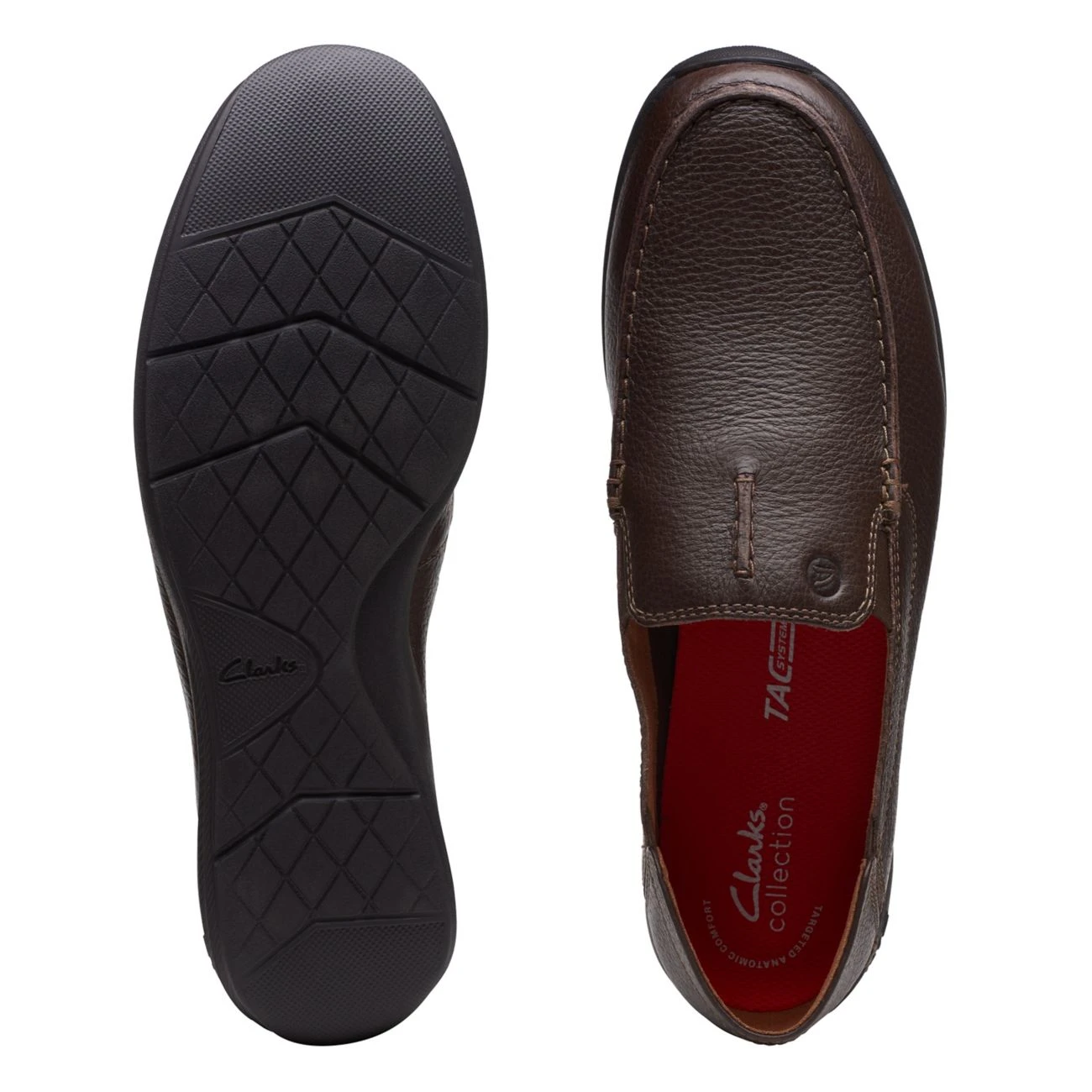 Clarks Gorwin Step Dark Brown Leather 9 Clarks Gorwin Step Dark Brown Leather - Image 7