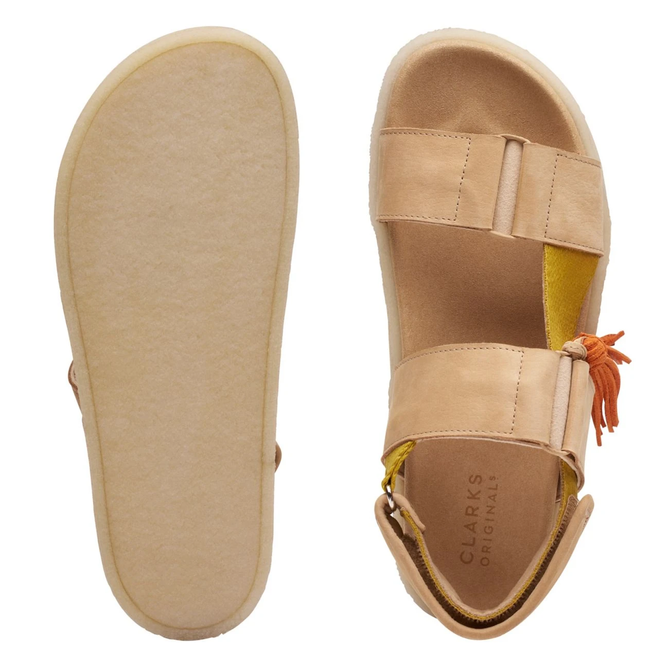 Clarks Crepe Sandal Sand Combi 9 Clarks Crepe Sandal Sand Combi - Image 7